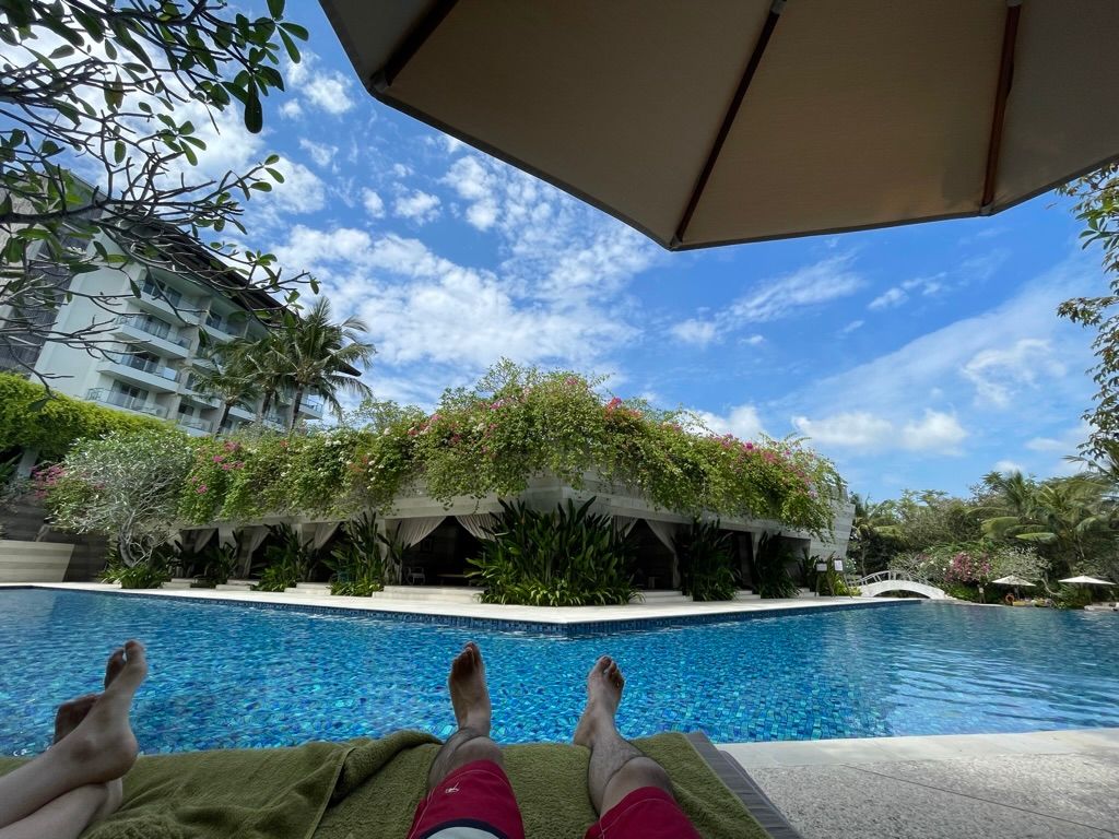 最終日はアヤナリゾートに宿泊、めちゃくちゃ空いていた